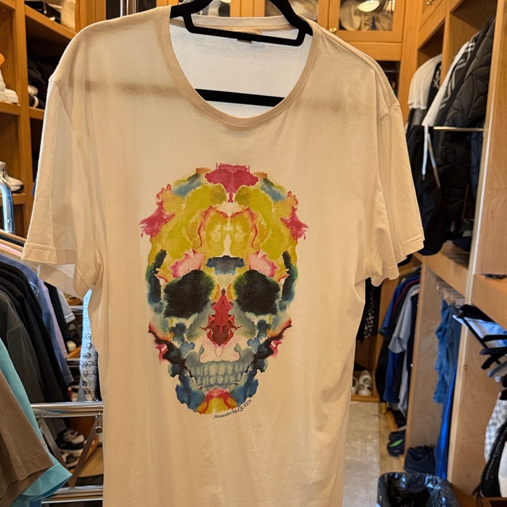 Alexander McQueen  Men's white  Graphic T-Shirt